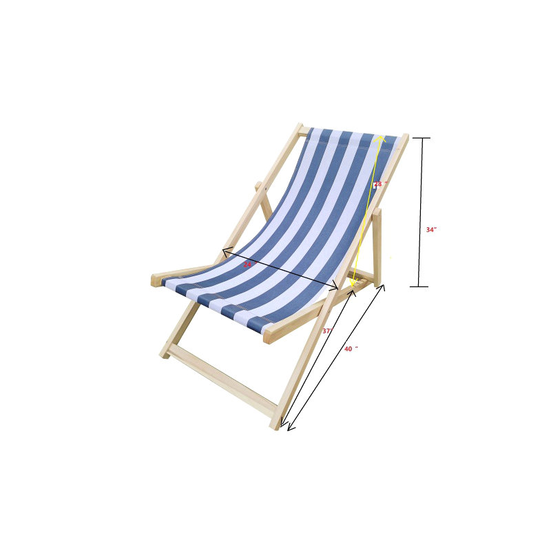 Chaise longue pliante Populus