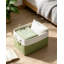 Bacs de rangement en tissu de 11 po, 6 paniers pliables avec poignées en corde pour tablettes de placard, organisation à domicile