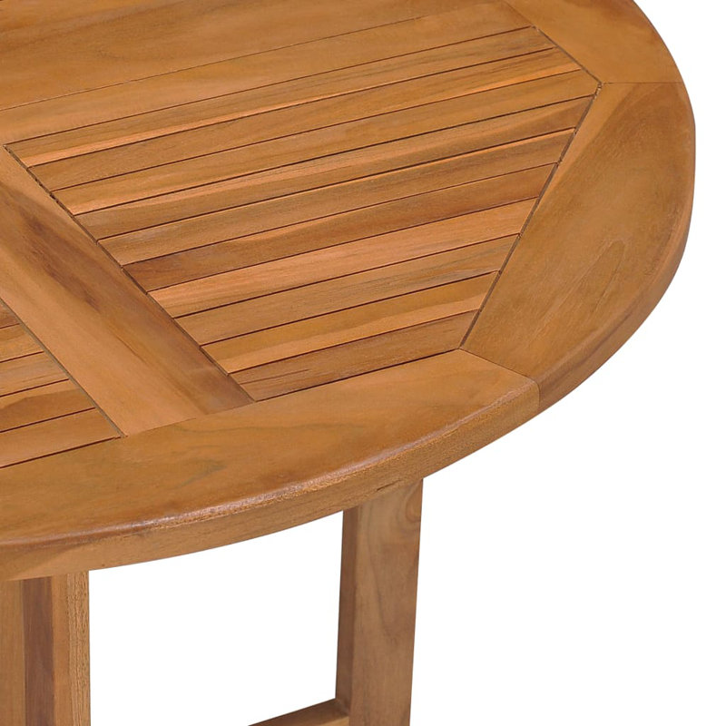 Bruto Foldable Wooden Dining Table, 35.4" W x 35.4" L x 29.5" H