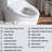 Bidet Toilet Seat With Heated Seat, Auto Lid Open/Close, Rear Wash And Lady Wash, Modern Bathroom Upgrade Accessory Adjustable Water Temperature Adjustment, Self - Cleaning, Necessity