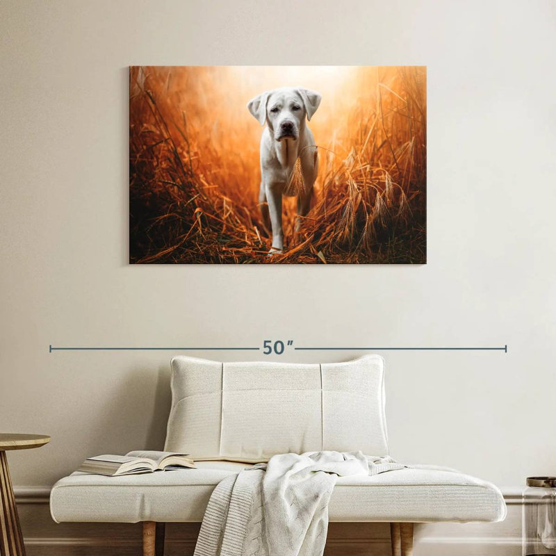 Brampt Lost Labrador Retriever, 26" H x 39" W