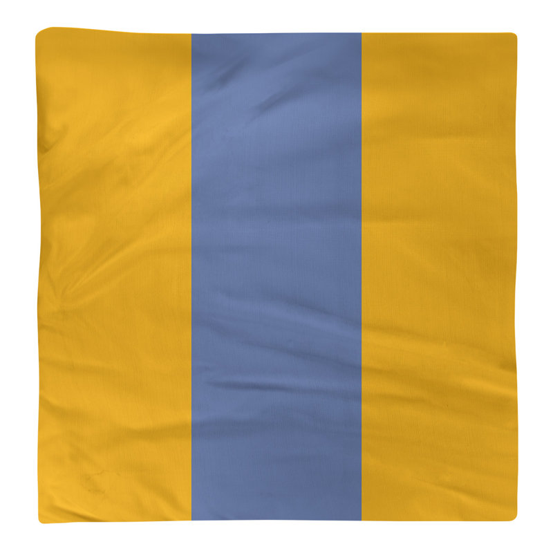 Serviette pour dîner de basket Memphis, l 10 po x L 10 po, Jaune / bleu basketball / jaune, Polyester