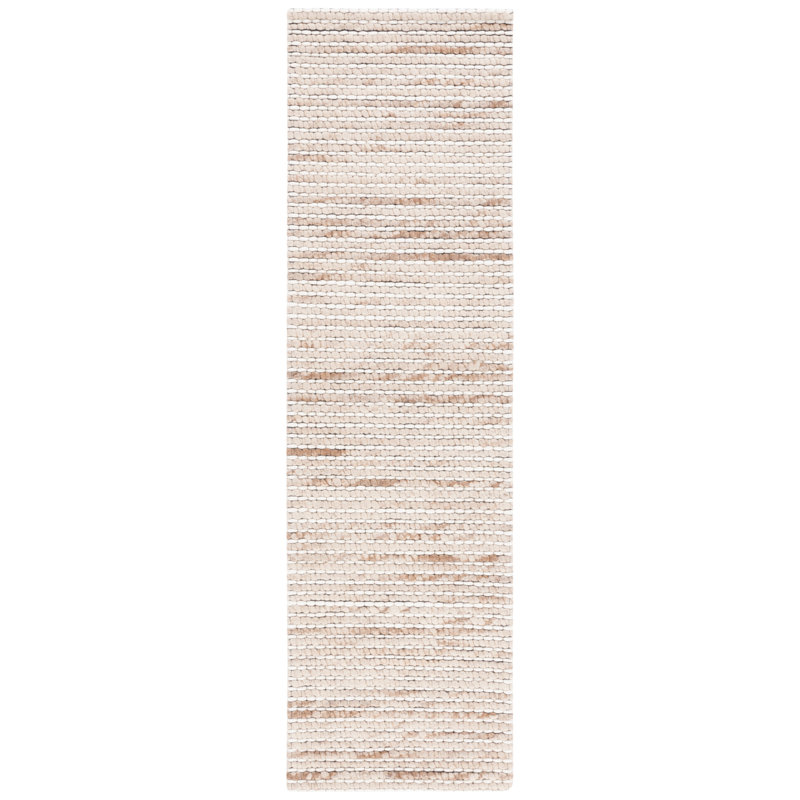 Sumler Hand Woven Wool Striped Rug, Runner 2'3" x 8'