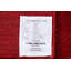 Tapis de couloir rouge en laine noué à la main de conception unique 2 pi 4 po x 4 pi 9 po New Age