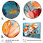 Bouquet de coquelicots orange et bleu II - coquelicots, art mural-622553687-622553688