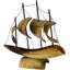 Mid-century Handcrafted Horn Ship