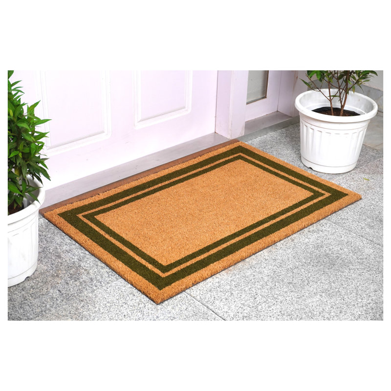 Tapis d'entrée antidérapant Mariah, 1 pi 6 po x 2 pi 6 po, Sauge vert