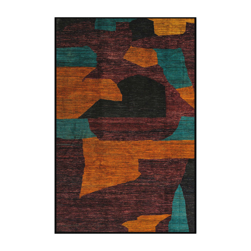 Angellia Abstract Indoor Rug, Rectangle 5' x 8'