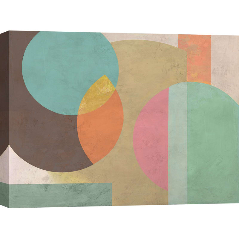 Geometric And Minimal Composition: Moon Base by Sonne Taylor - Wrapped Canvas Print, 40cm H x 60cm W