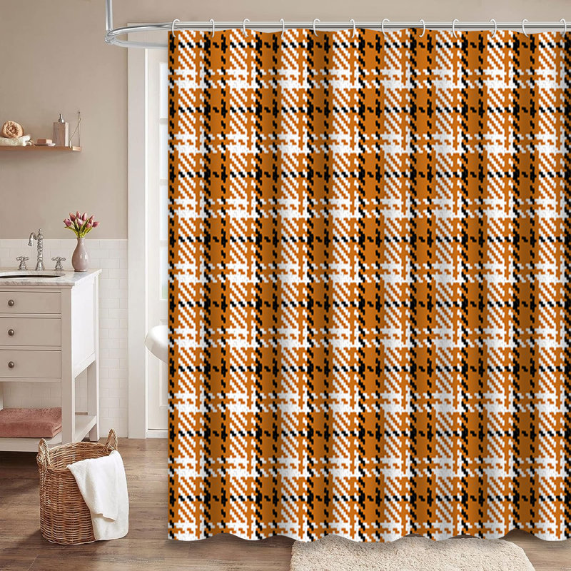 Rideau de douche avec 12 crochets Lumberjack, L 72 po x l 84 po