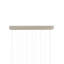 Luminaire suspendu rectangulaire à 15 lumières Escenia