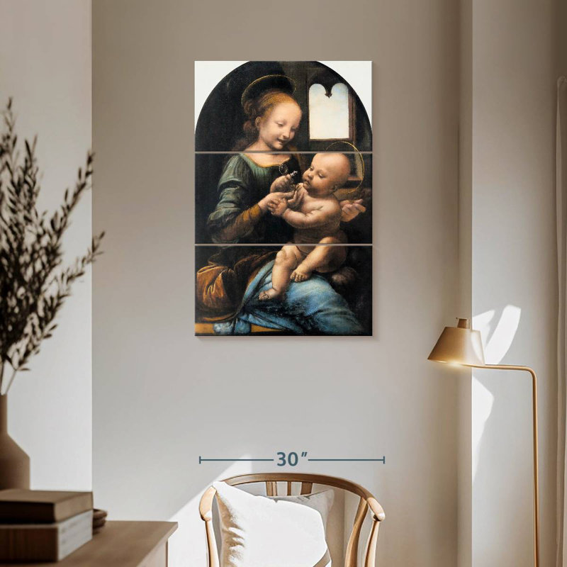 Adella Benois Madonna 1478, H 57 po x l 36 po