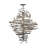 18 - Light Dimmable Tiered Chandelier