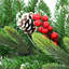 Faux PVC 46cm Christmas Wreath