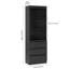 Isla 180cm H x 60cm W Standard Bookcase-459114701