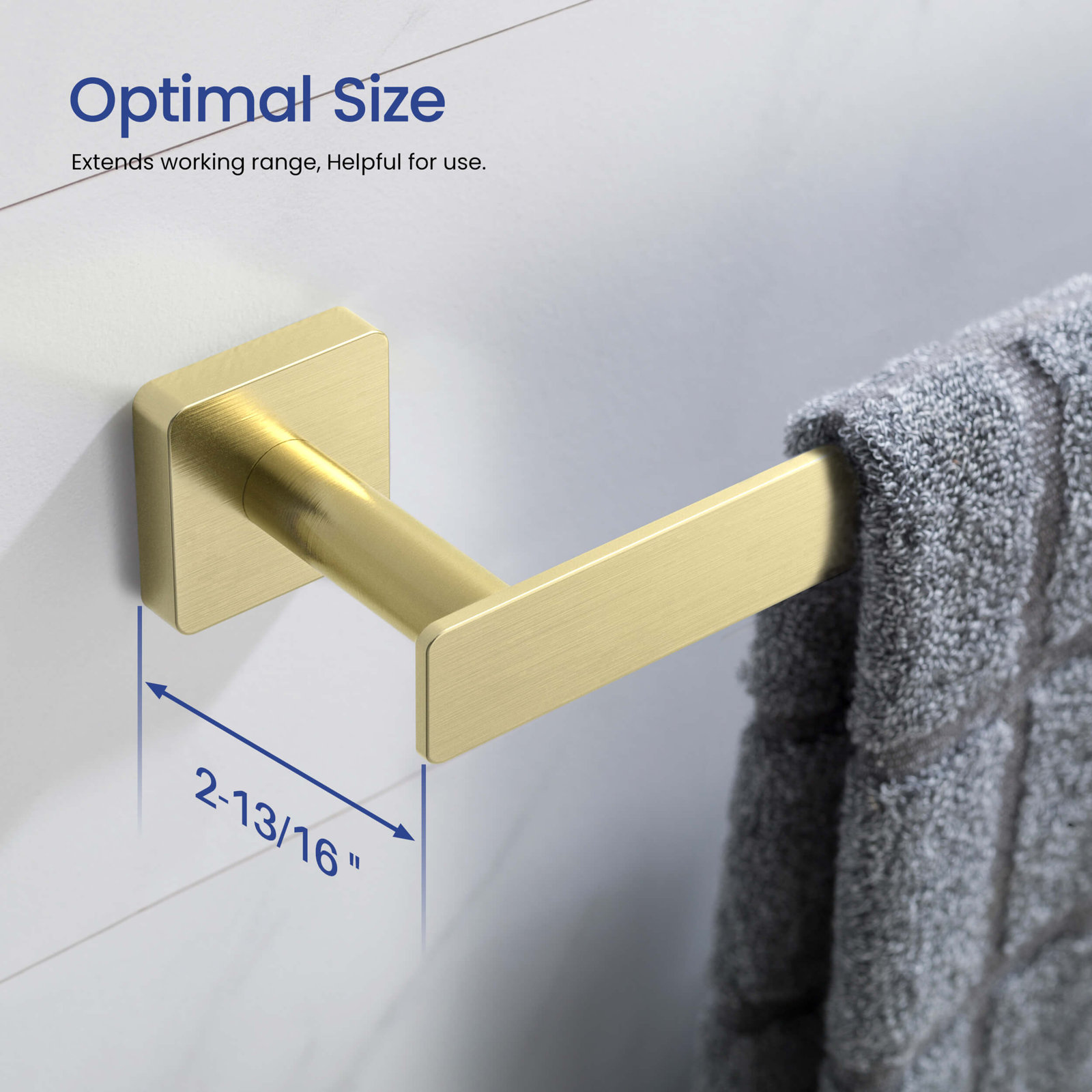 Blaze 26" Towel Bar, Brushed Gold