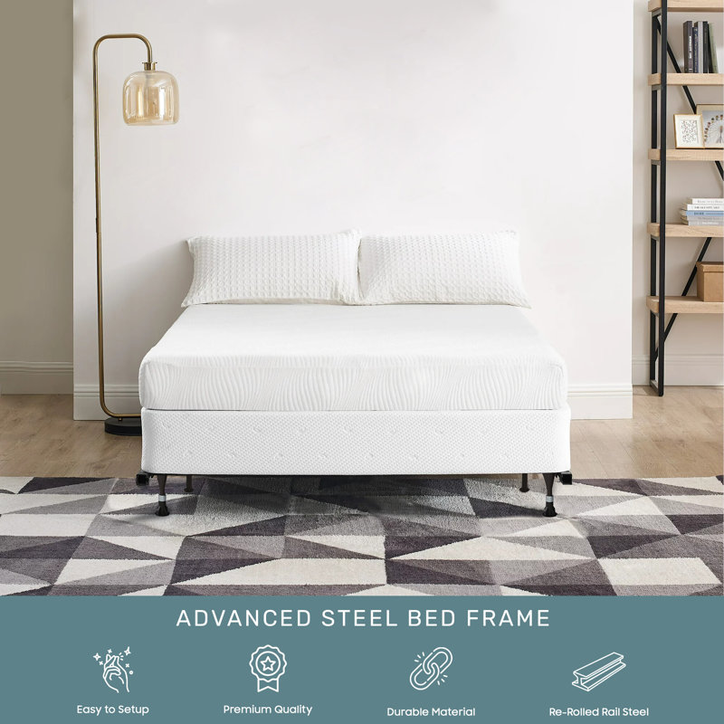 Pomona Advanced Bed Frame with Steel Rivets, King
