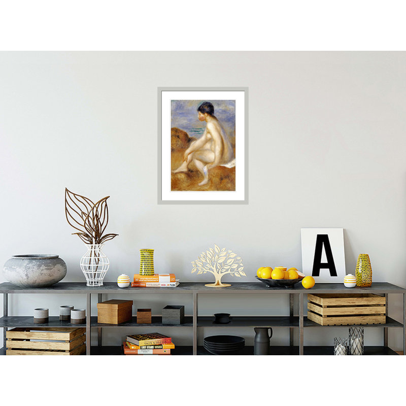 BatherPierre-Auguste Renoir - Impression giclée sur cadre, 29,5 po H x 22,79 po L