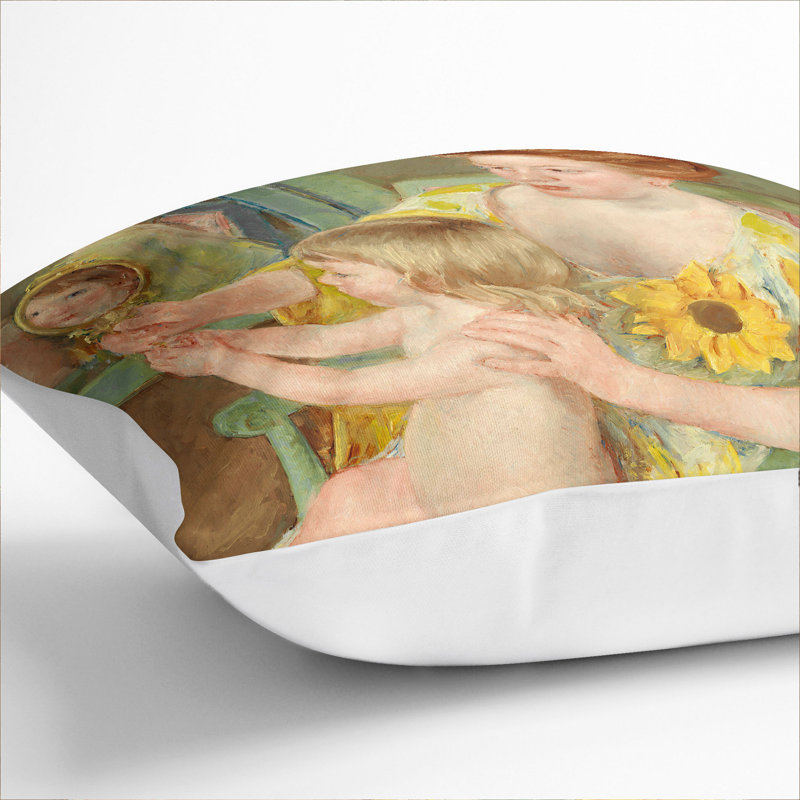 Square Cushion, White, 40cm H x 40cm W x 15cm D