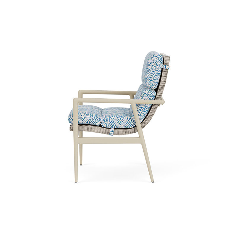 Cascade Outdoor Dining Armchair, Aman Capri, Linen