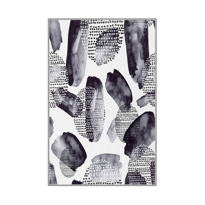 Luxurious Woven Carpet 5.2 x 7.5 ft, 100% Polyester, 0.4 in Pile Height | Antibacterial, Non-Slip PVC Dot Underside, Machine Washable | Elegant 3D Digital Print Design, Perfect for Living Room & Bedroom Décor