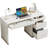 52 Inch Desk with 4 Drawers, Small Computer Desk for Small Space-1296264698-1275599903