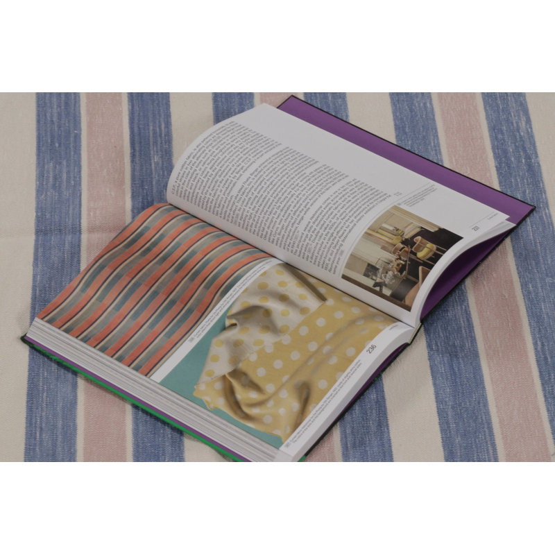 Rug & Kilim’S Contemporary Dhurrie Rug In Blue And Cream With Stripes