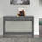 Kaiba Sofa Table With X Metal Accent And 2 Drawers, White-592056564