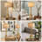 35.5" Tall Retro Gold Table Lamp, for Living Room, Bedroom, Entryway