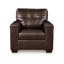 Fauteuil Orion, coussin moderne capitonné en simili cuir-109265499