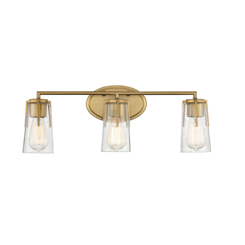 Luminaire de meuble-lavabo 3 lumières Savoy House Sacremento en nickel satiné, Nickel satiné, H 8,5 po x l 24 po x P 24 po