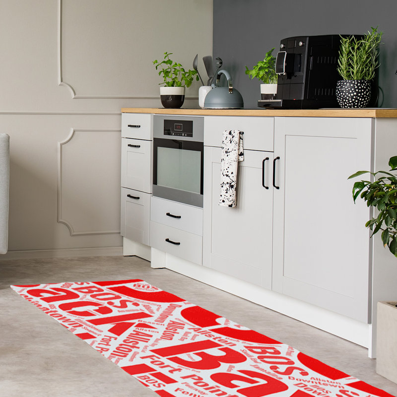 Tapis de zone rouge poils longs à tissage plat, Tapis de couloir 2,5 pi x 8 pi