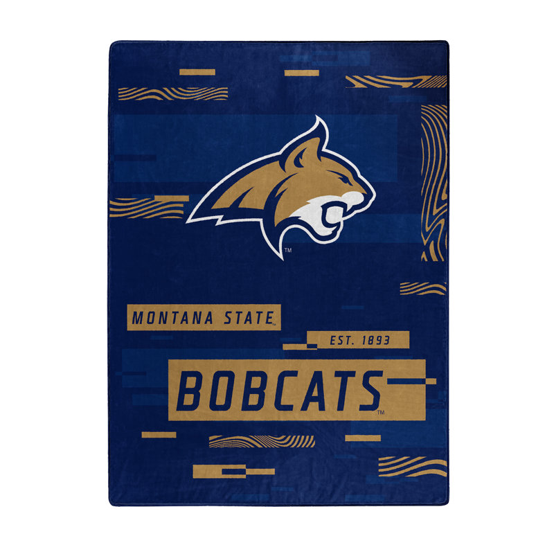 Throw Blanket, Blue/Yellow, Bobcats