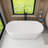 63“ Freestanding Soaking Solid Surface Bathtub