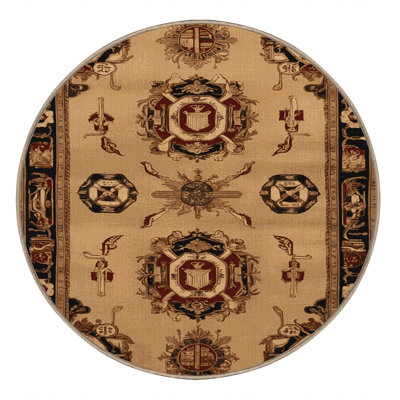 Machine Washable French Brown Area Rug