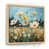 Toile naturelle avec cadre flottant