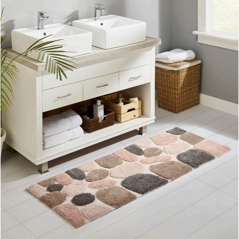Creline Bath Rug - Rose Cloud, Rose Cloud