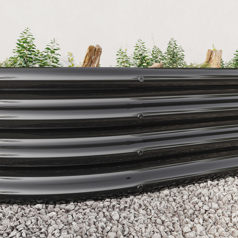 Raised Garden Bed Outdoor,   Oval Large Metal Raised Planter Bed for for Plants, Vegetables, and Flowers - perfect for growing plants