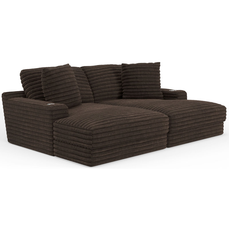 Causeuse Alcoa, Polyester brun