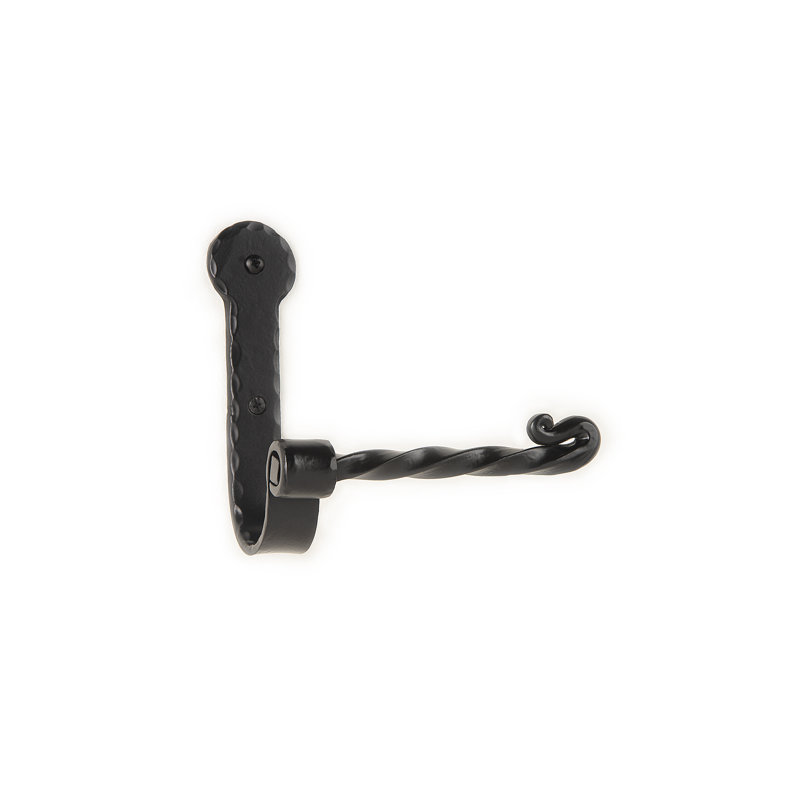 Porte-papier hygiénique forgé à la main, Noir mat