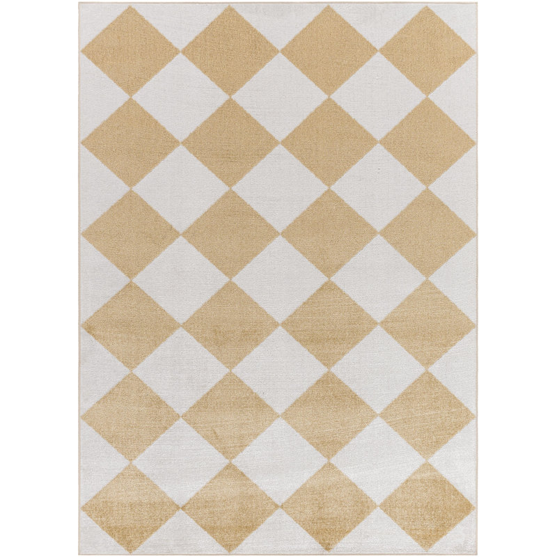 Janiaha Washable Geometric Indoor Rug, Rectangle 7'10" x 10'