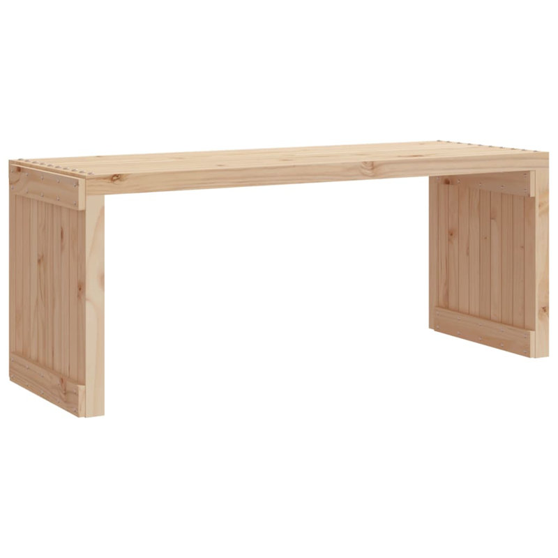 Banc de pique-nique en bois Clasina, Naturel