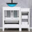 Ensemble de meuble-lavabo simple 36 po avec lavabo vasque Cammille, plateau en bois manufacturé, robinet, bonde-628063800-628063801