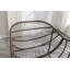 Chaise berçante d'extérieur en rotin