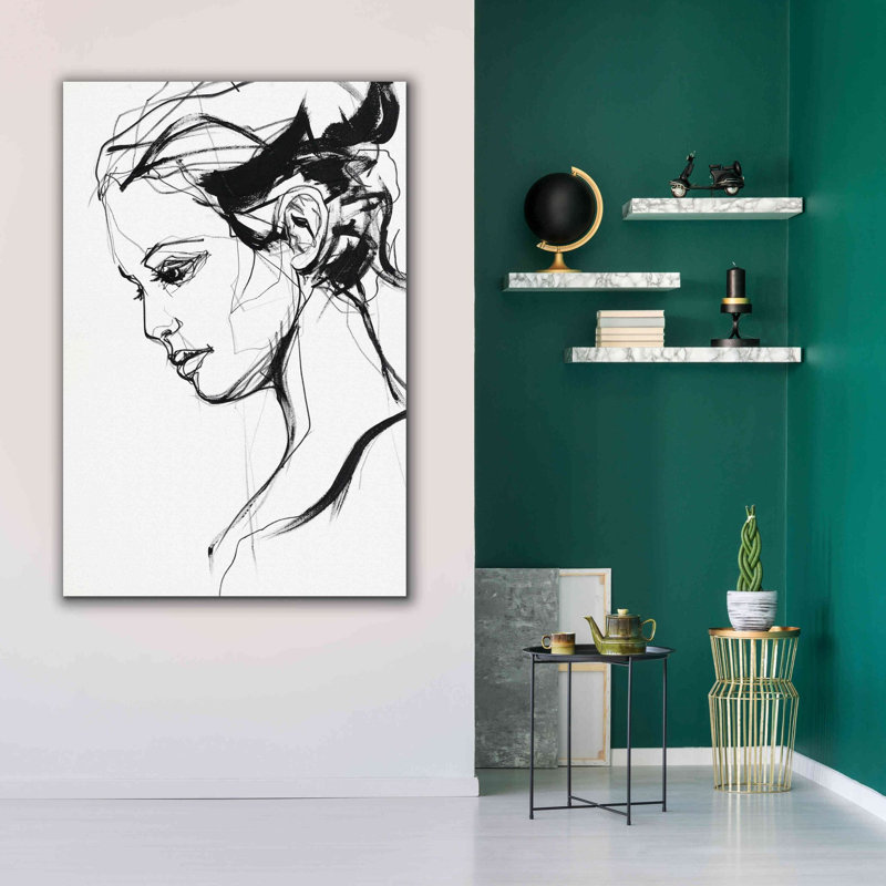 «Epic Graffiti» «Silhouette 2» par Design Fabrikken, art mural sur toile giclée, 40 po x 60 po, H 60 po x l 40 po x P 1,5 po