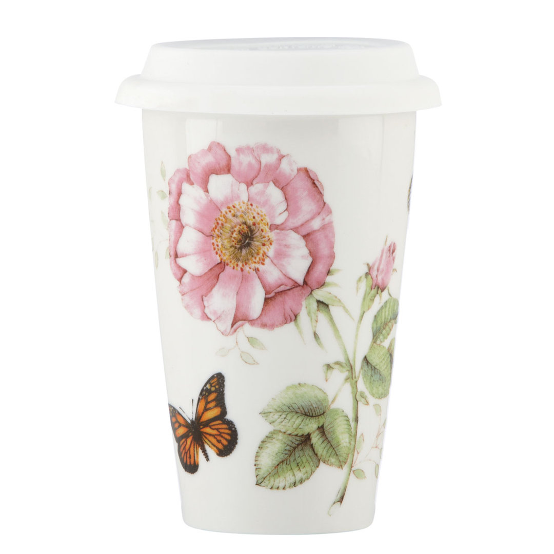Butterfly Meadow 10 Oz Travel Mug    Lenox