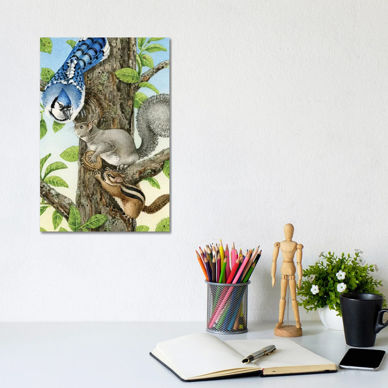 Nutty Situation 1 Piece Painting on Canvas, 30.48cm H x 20.32cm W x 1.91cm D, Wrapped Canvas