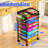 8 Tier Small Rolling File Cart