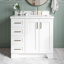 ARIEL TAYLOR 37 IN LEFT OFFSET RECTANGLE SINK VANITY-414248930-414248929-448757056