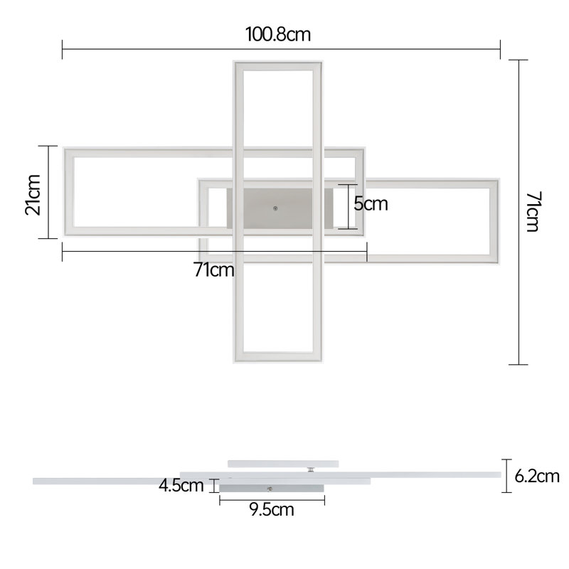Bethy LED Flush Mount, White